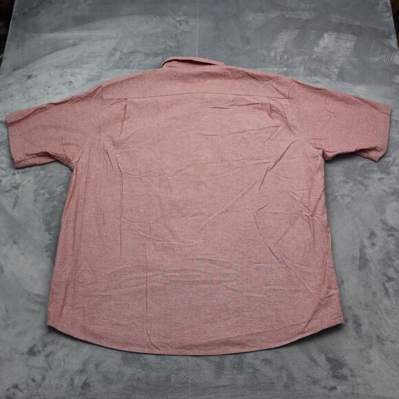 Wrangler Shirt Mens XL Extra Red Western Hike Outdoor Flex Workwear Button Up B1 - Picture 11 of 15